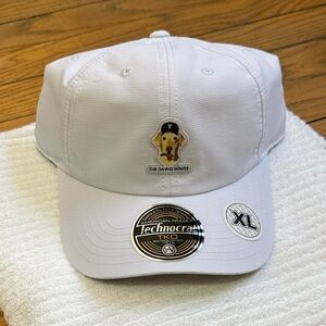 The Dawg House Silver Leaf Golf Club White Adjustable Hat Cap (Dog)